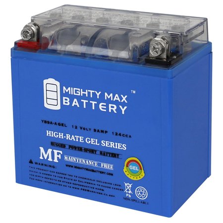 YB9A-A 12V 9AH GEL Replacement Battery for AGM Exide 9A-A -  MIGHTY MAX BATTERY, MAX3984087